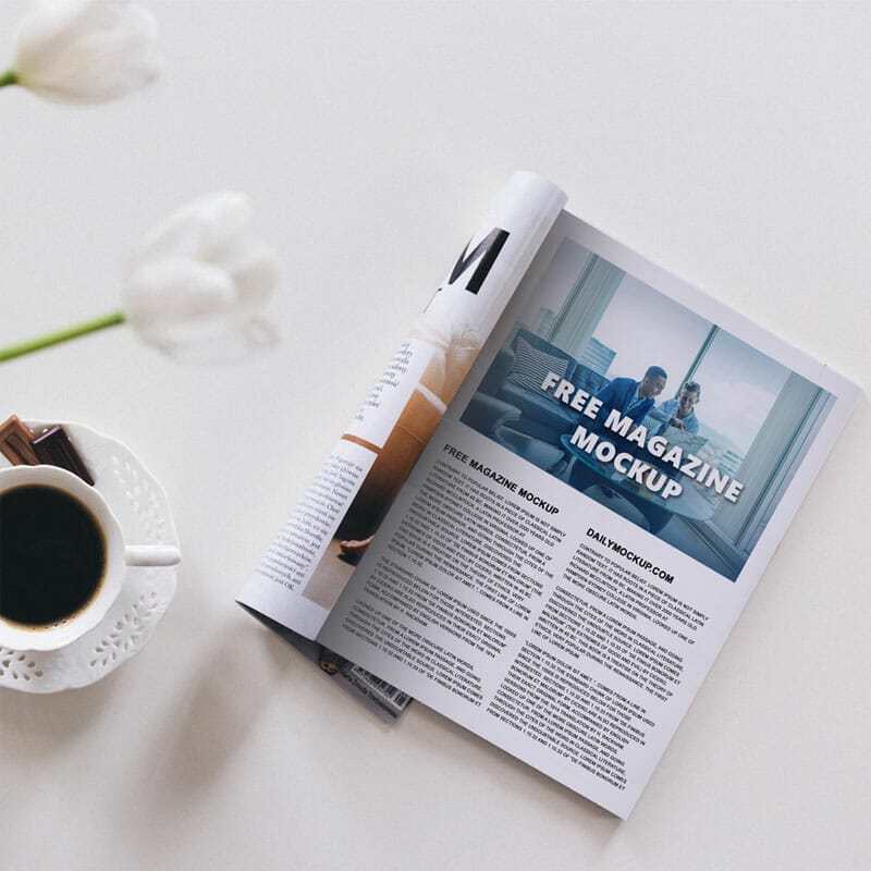 Free Magazine Mockup PSD