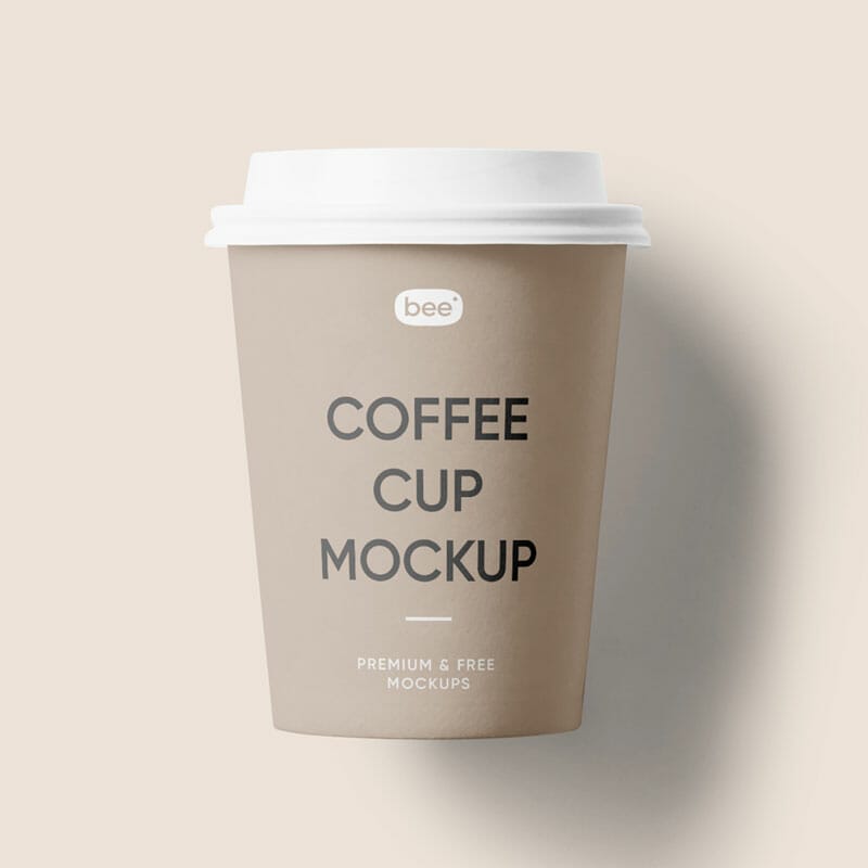 Free Medium Coffee Cup Mockup