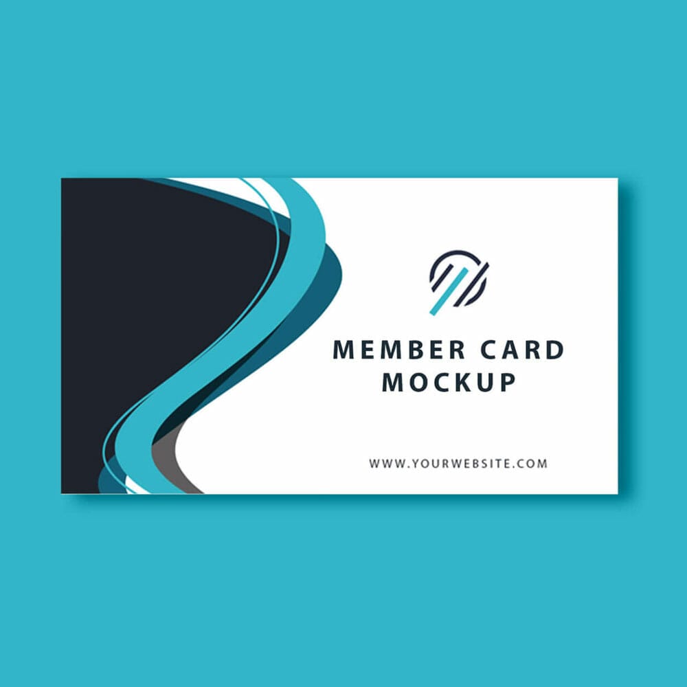 Free Member Card Mockup PSD Template