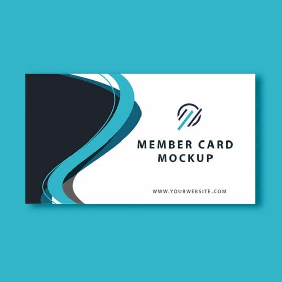 Free Member Card Mockup PSD Template