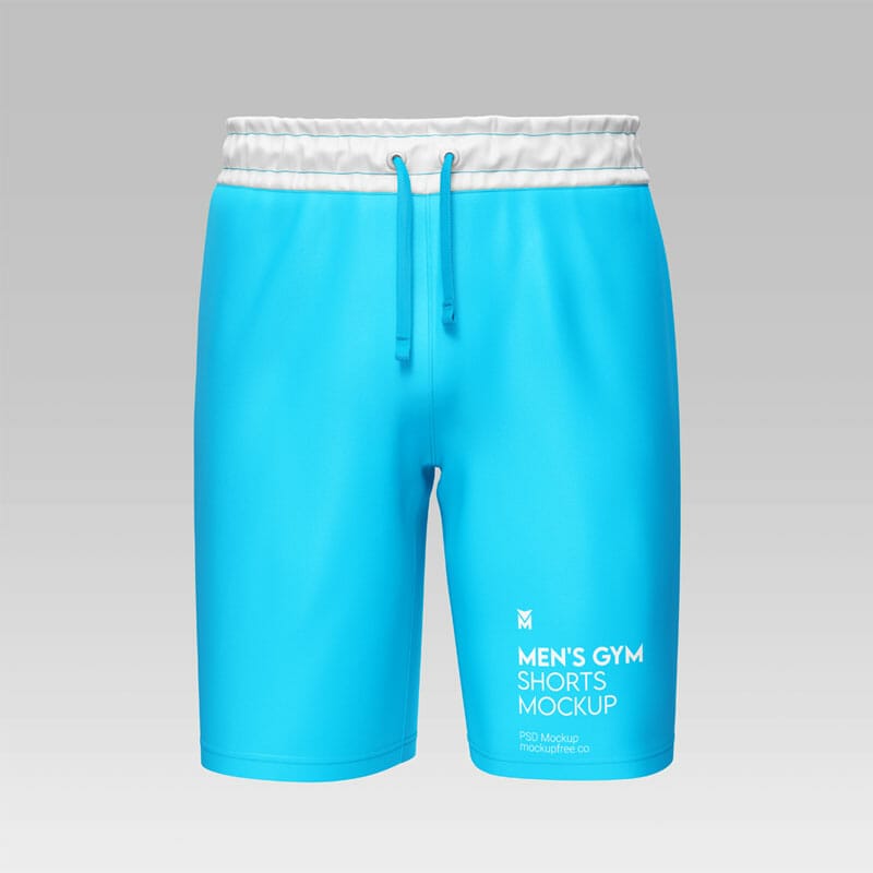 Free Men’s Gym Shorts Mockup