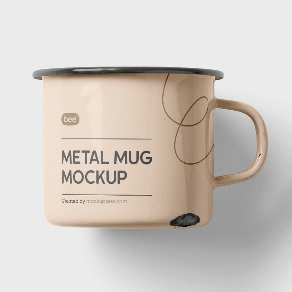 Free Metal Mug Mockup
