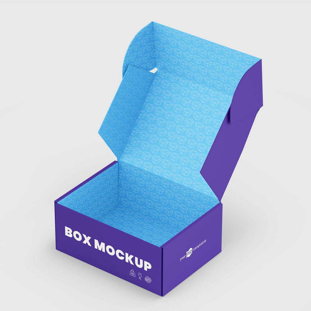 Free Pinch Lock Box Mockup Set