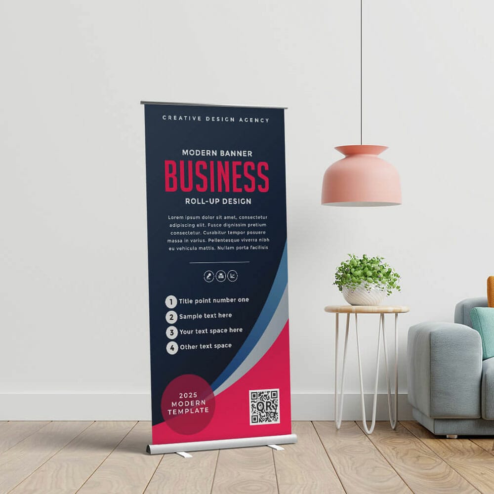 Free Pop Up Banner Mockup PSD Template