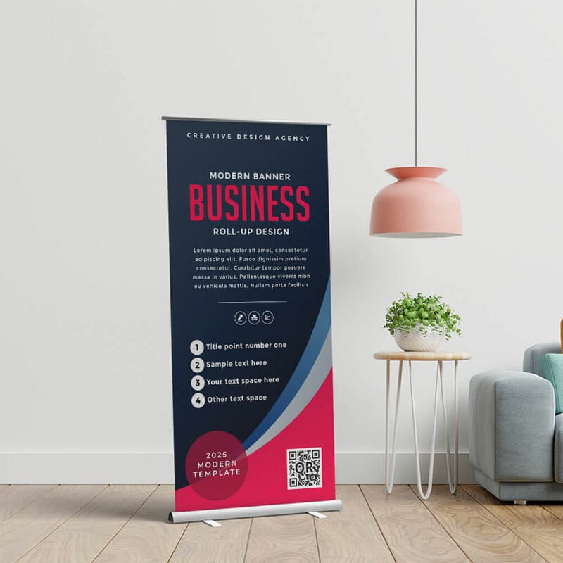 Free Pop Up Banner Mockup PSD Template