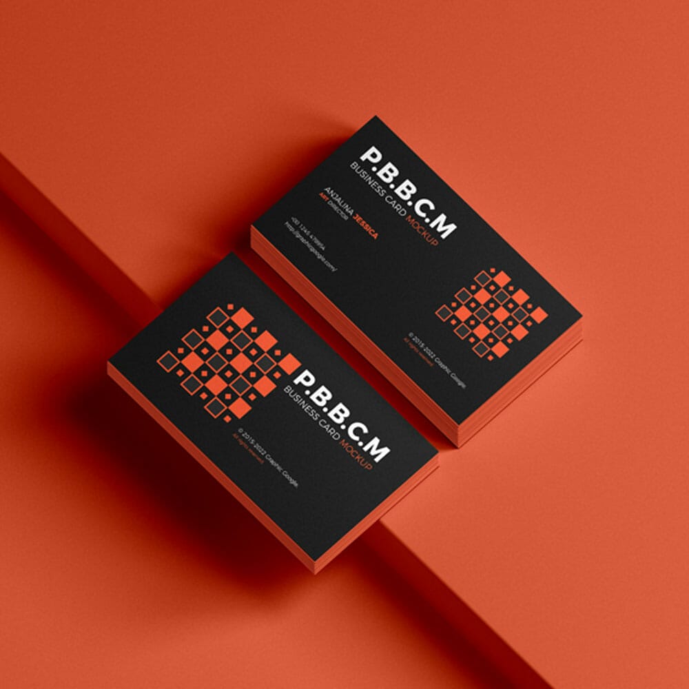 Free Premium Branding Business Card Mockup