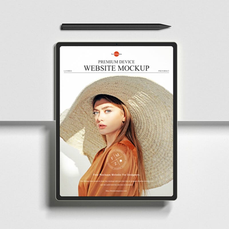 Free Premium Device Website Mockup