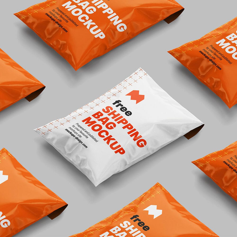 Free Shipping Bag Mockup PSD