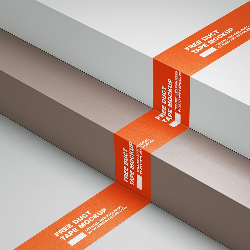 Free Simple Duct Tape Mockup