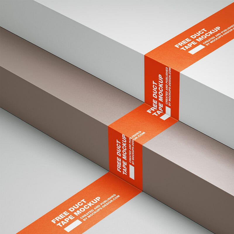 Free Simple Duct Tape Mockup
