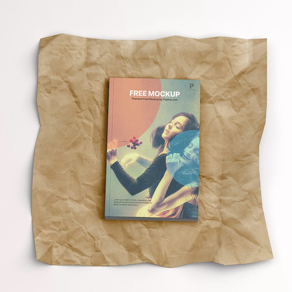 Free Simple Softcover Book Mockup