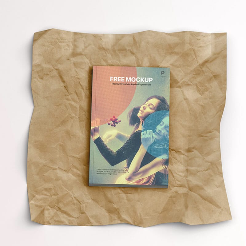 Free Simple Softcover Book Mockup