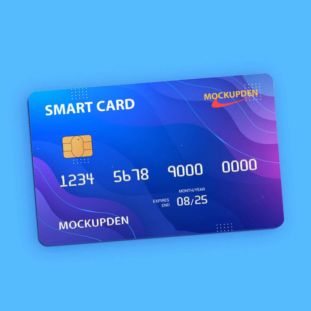 Free Smart Card Mockup PSD Template