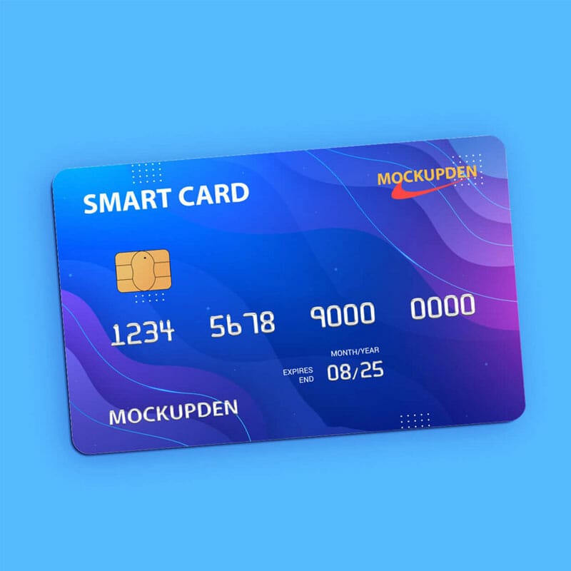 Free Smart Card Mockup PSD Template