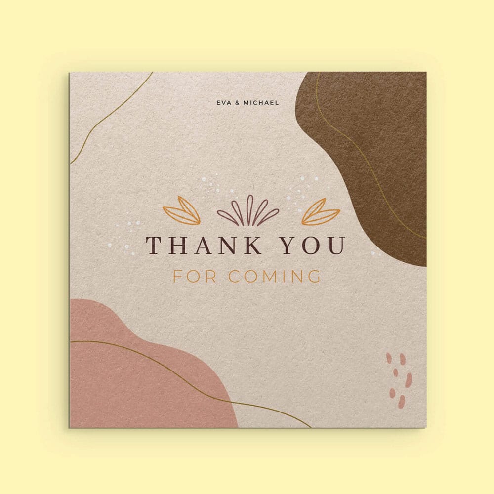 Free Square Card Mockup PSD Template