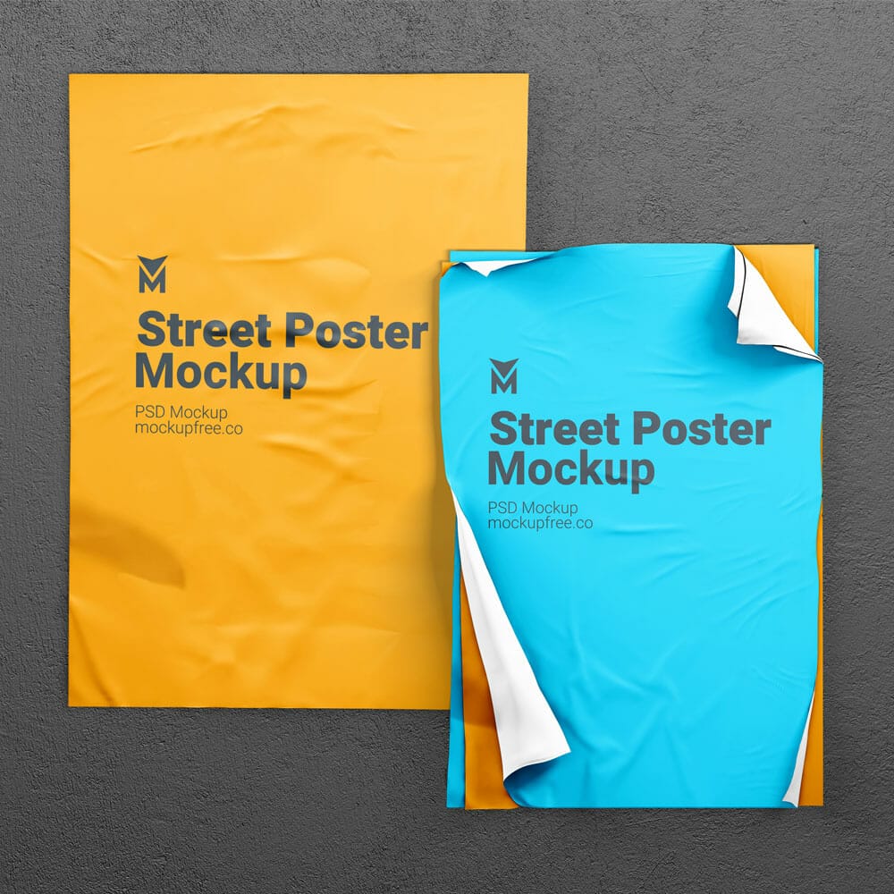 Free Street Poster Mockup