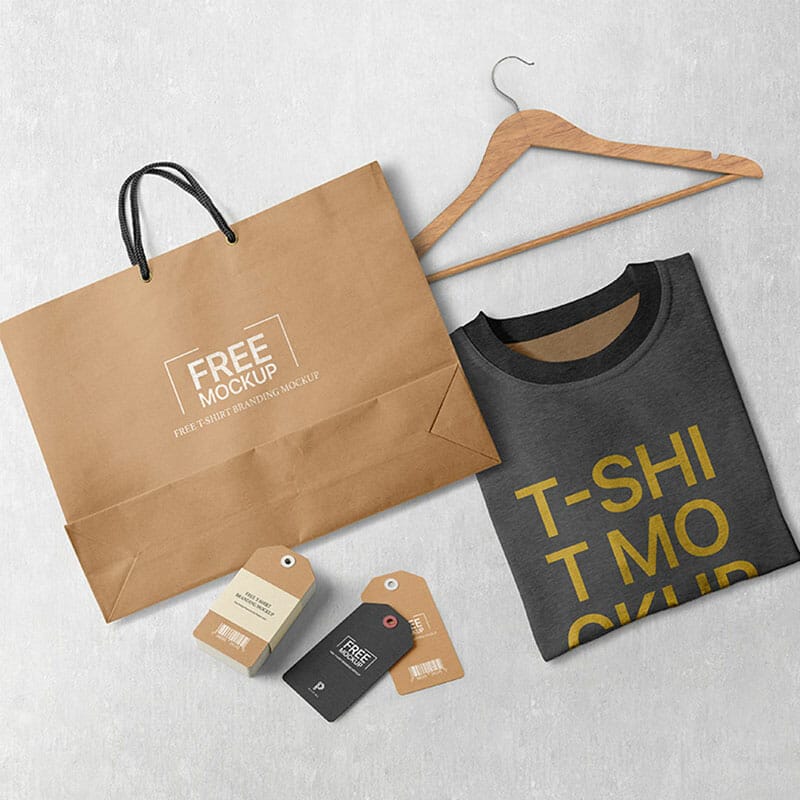 Free T-Shirt Branding Mockup