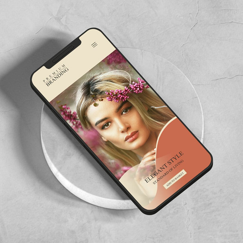Free UI-UX Website Branding Smartphone Mockup