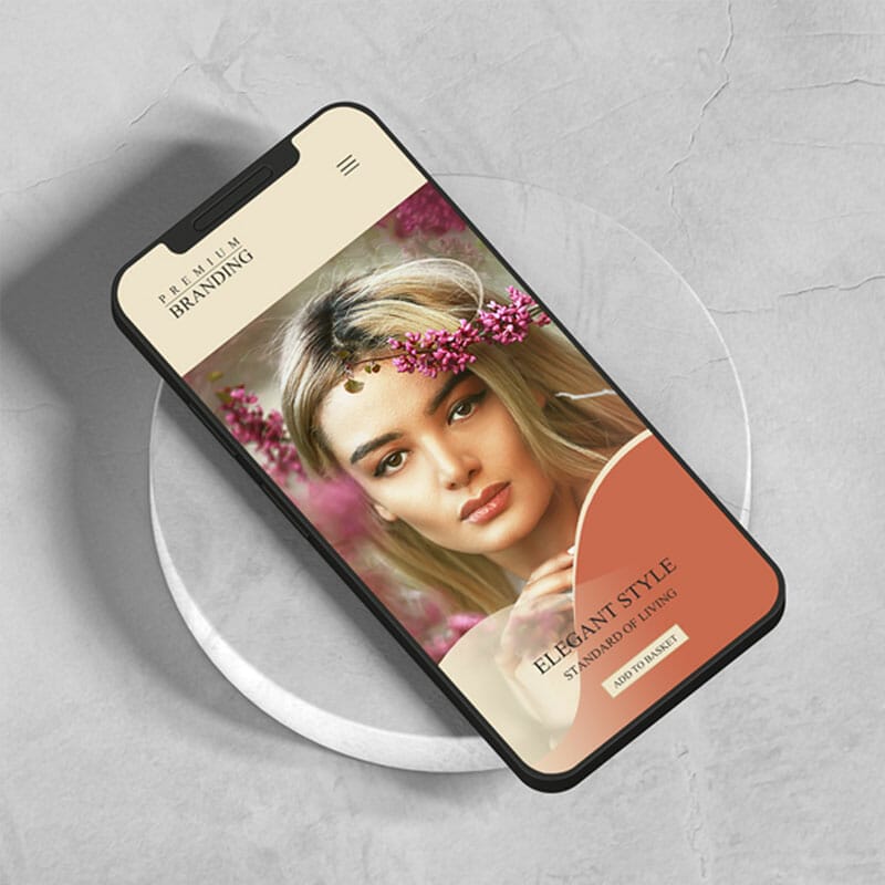 Free UI-UX Website Branding Smartphone Mockup