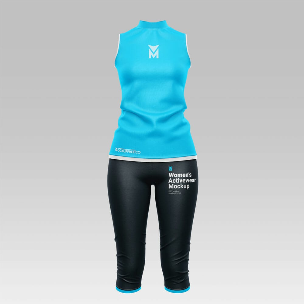 Free Women’s Activewear Mockup