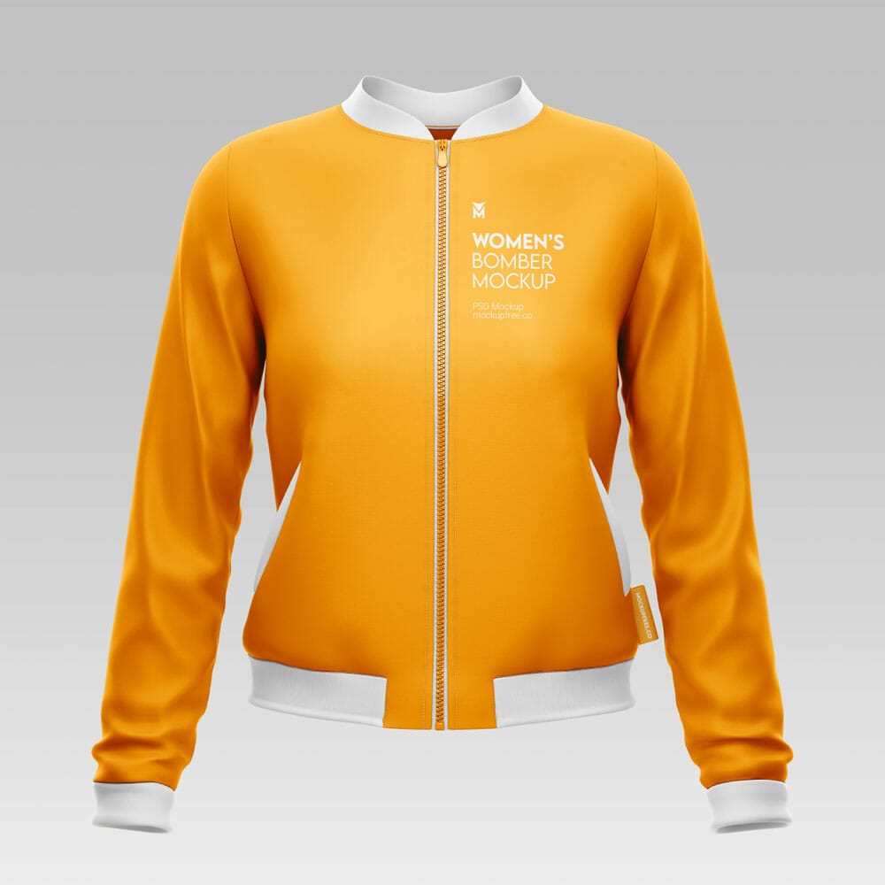Free Women’s Bomber Mockup