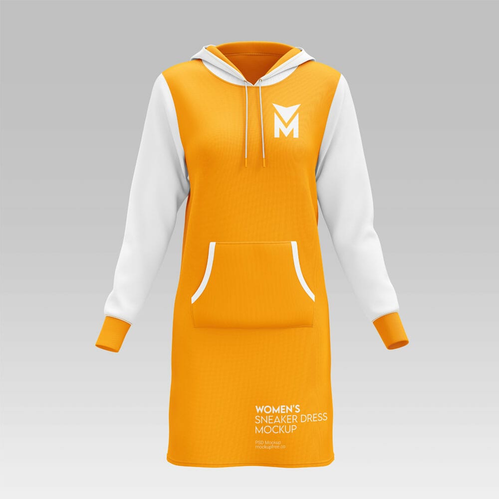 Free Womens Sneaker Dress Mockup