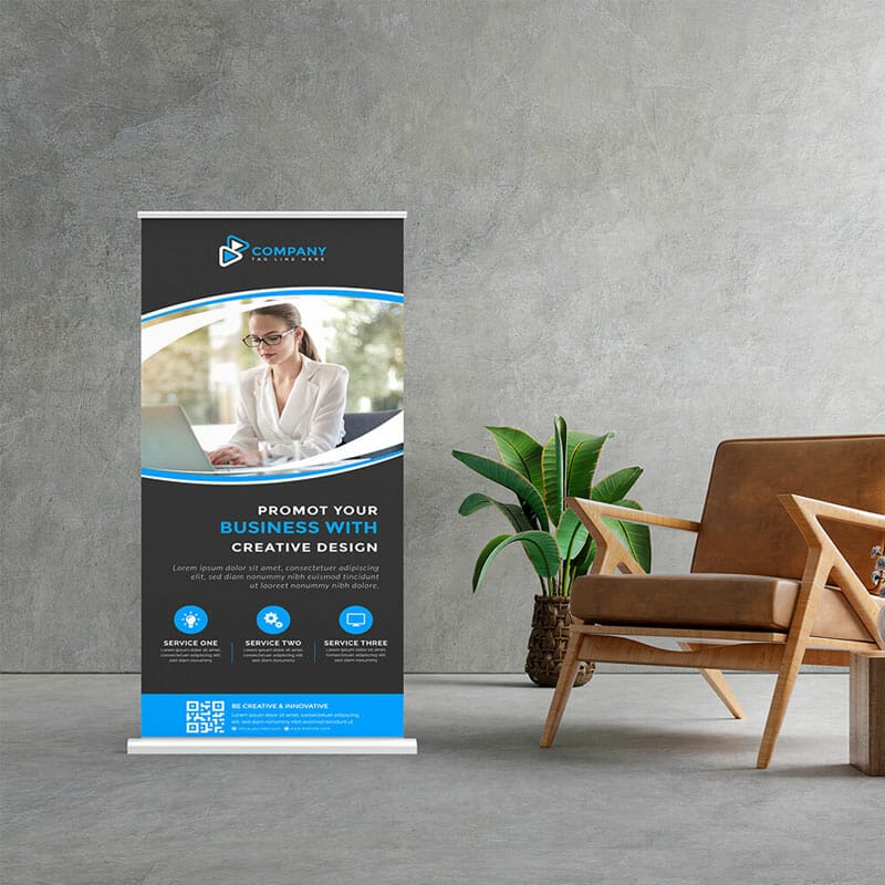 Free X Banner Mockup PSD Template