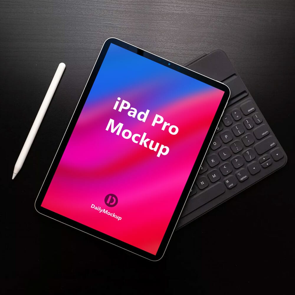 Free iPad Pro Mockup PSD Template