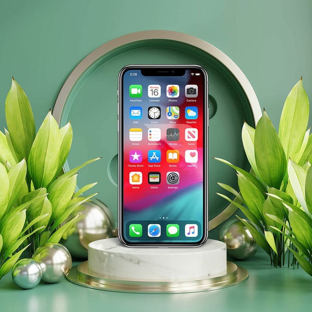 Free iPhone App Mockup PSD Template