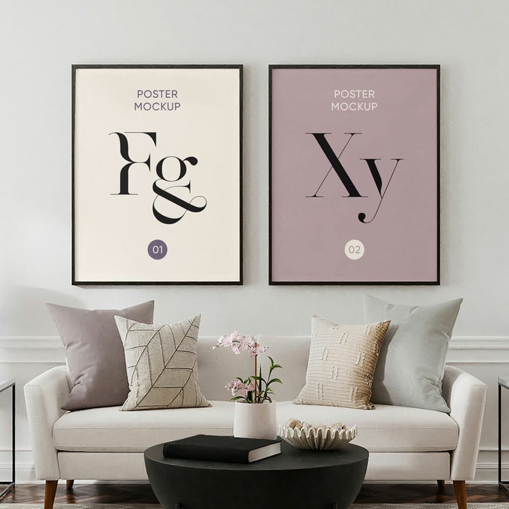 House Decoration Posters Mockup