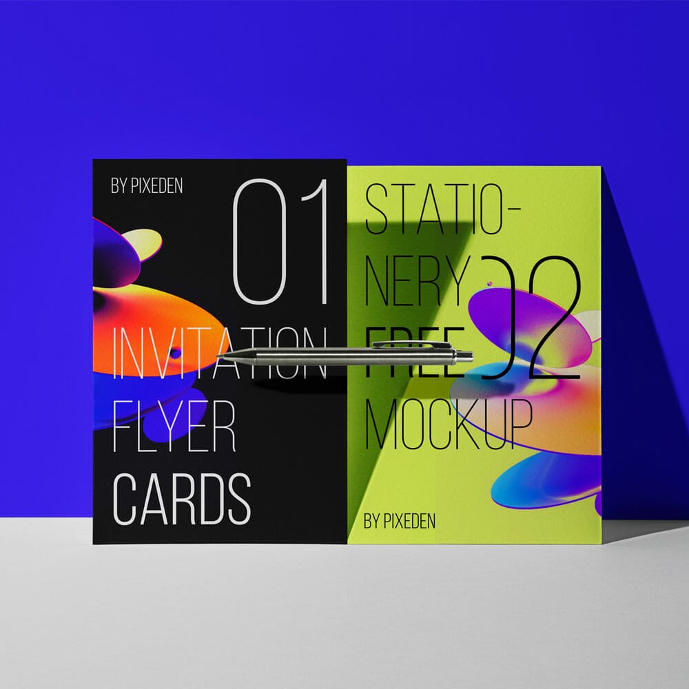 Invitation PSD Flyer Mockup