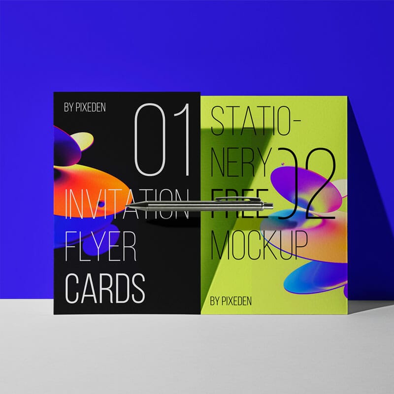 Invitation PSD Flyer Mockup