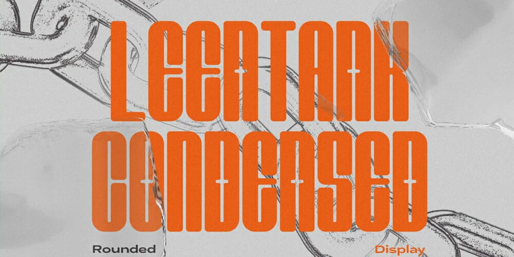 Leentank Condensed Display Typeface