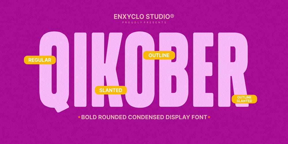 Qikober Condensed Font