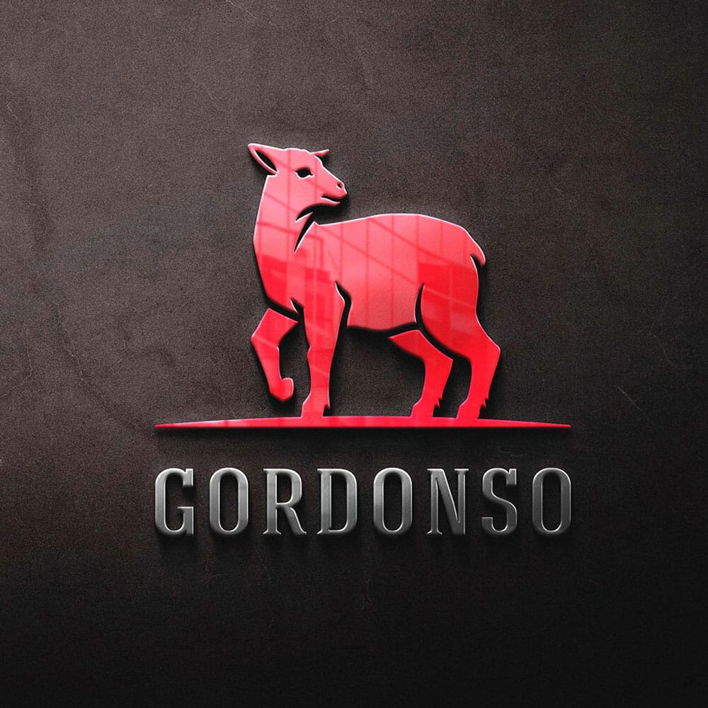 Red Glass Logo Mockup