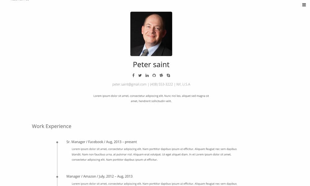 10+ Best Free Resume WordPress Themes 2022 10 Resumee