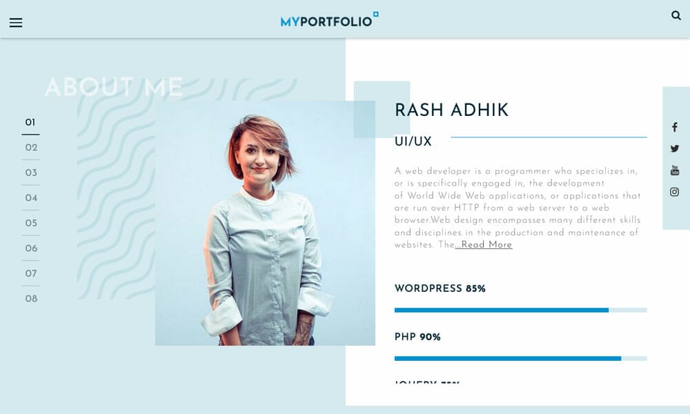 10+ Best Free Resume WordPress Themes 2022 4 Rt Portfolio