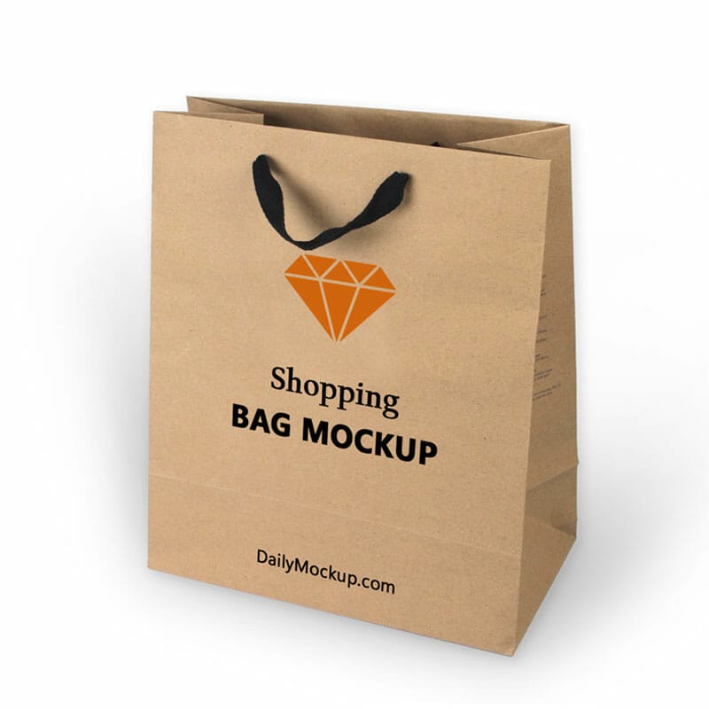 Shopping Paper Bag Mockup Free PSD » CSS Author