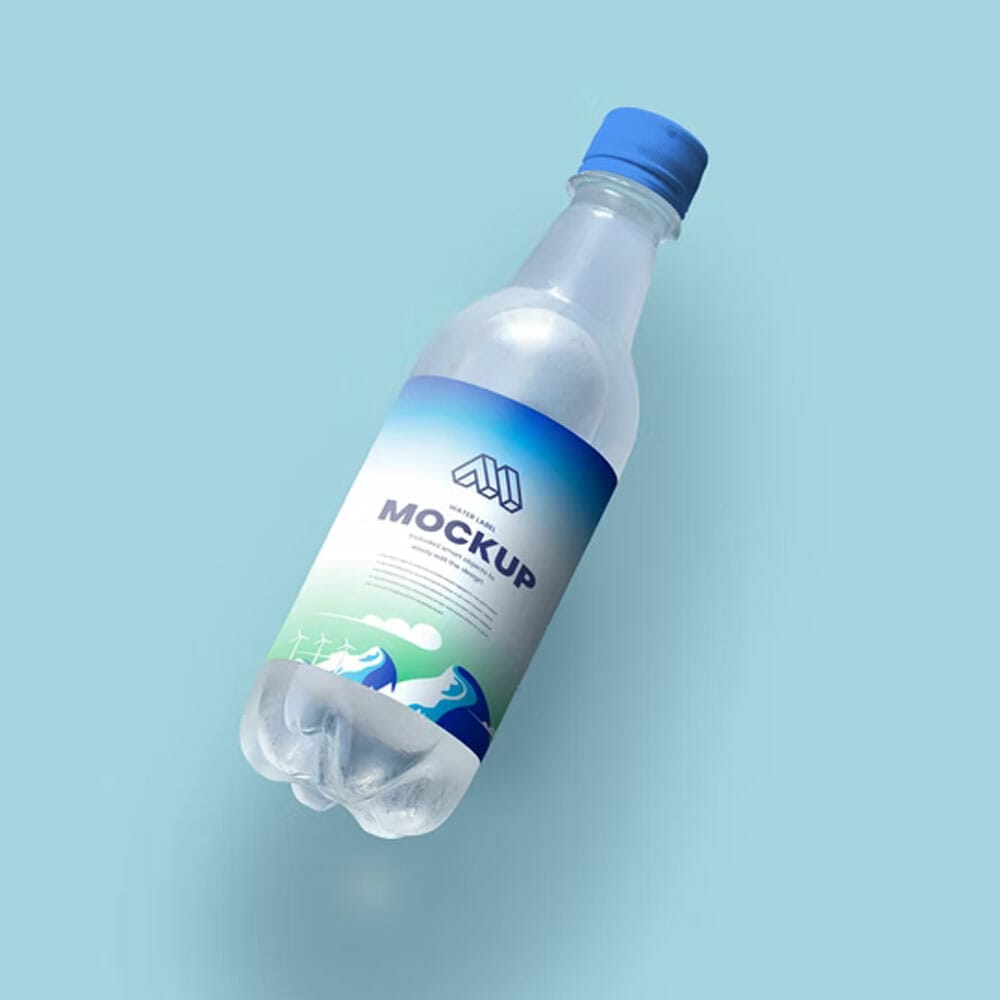 Water Bottle PSD Mockup