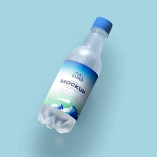 Water Bottle PSD Mockup