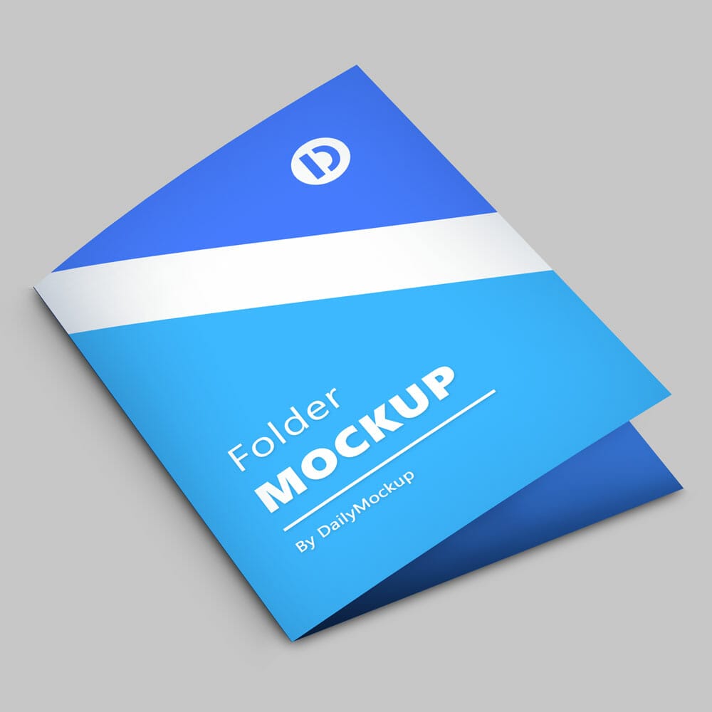 Folder Mockup Free PSD