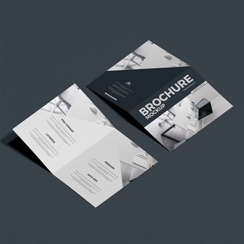 Free Bi-Fold A4 Brochure Mockup