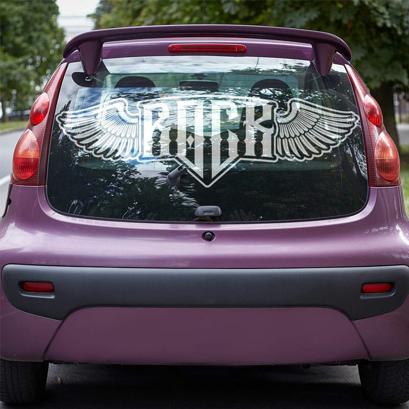 Free Car Back Window Mockup PSD Template