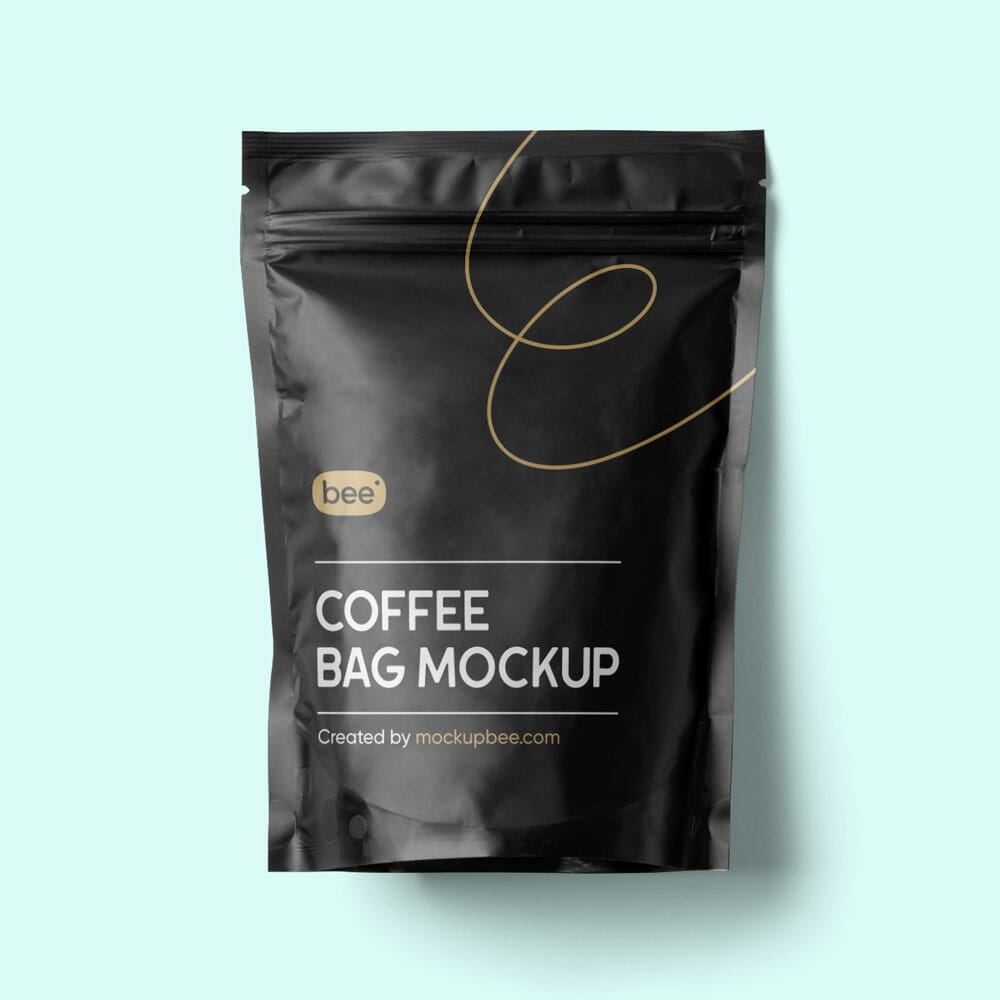 Free Coffee Bag Mockup