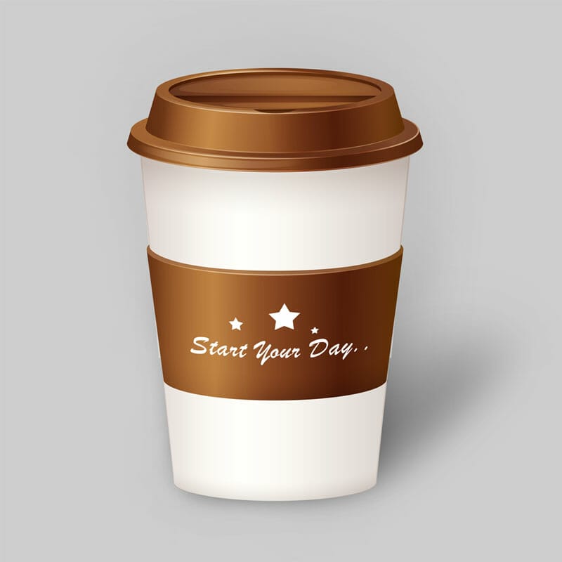 Free Coffee Cup PSD Mockup