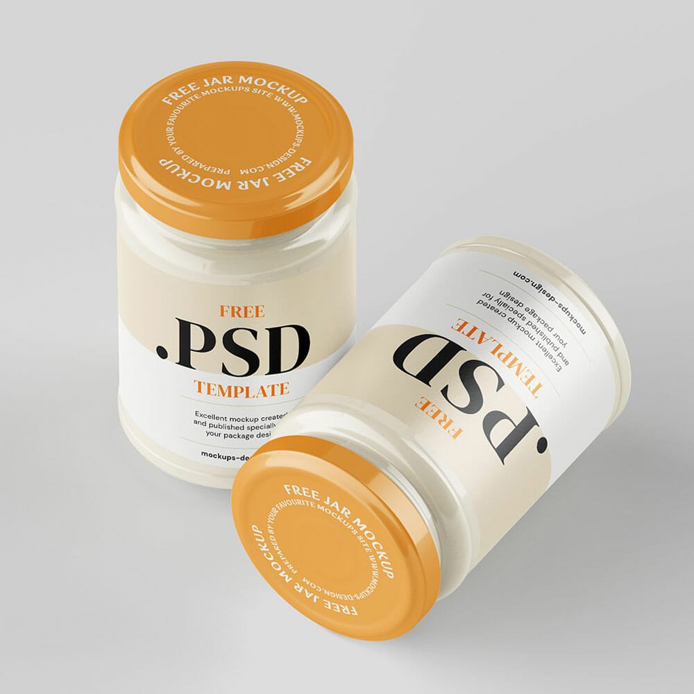 Free Cream Jar Mockup