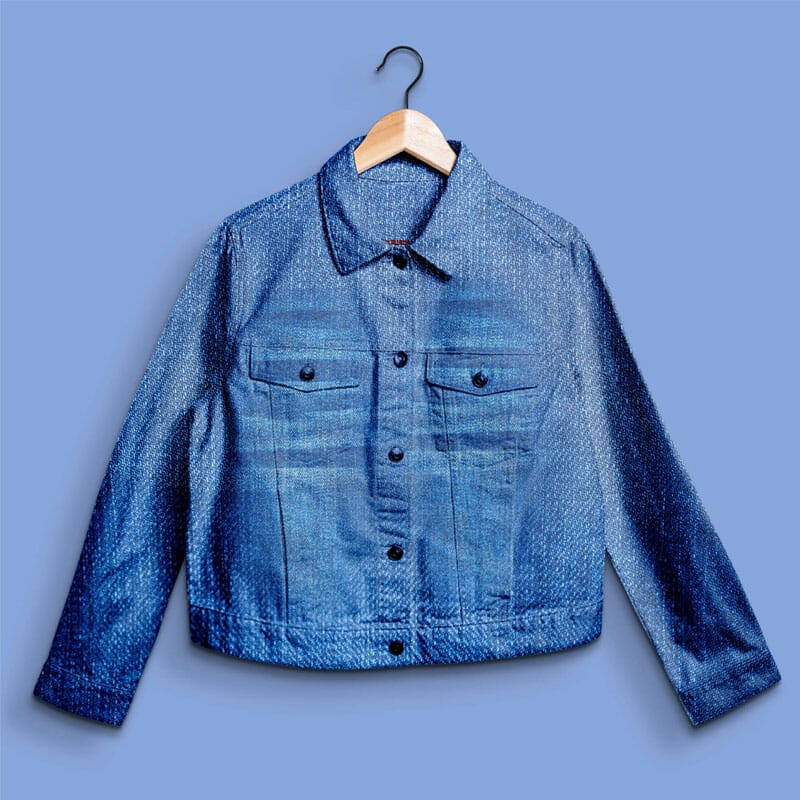 Free Denim Jacket PSD Mockup Template