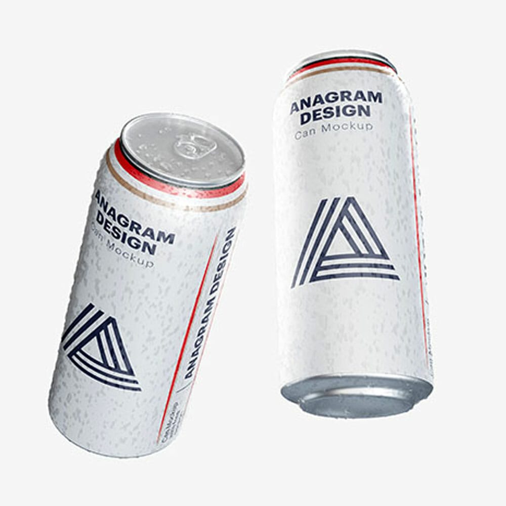 Free Drink Can Mockup