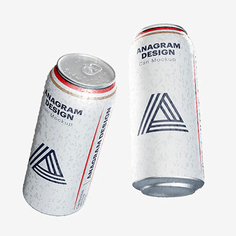 Free Drink Can Mockup