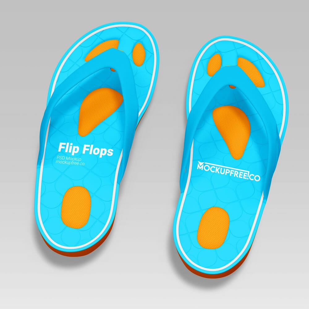 Free Flip Flops Mockup